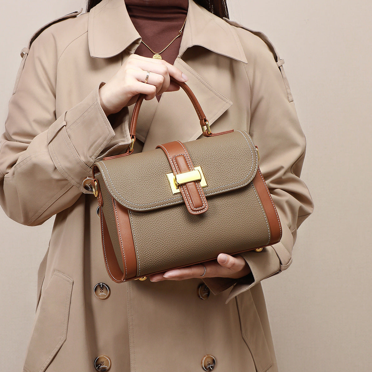 luxury one-shoulder handbag