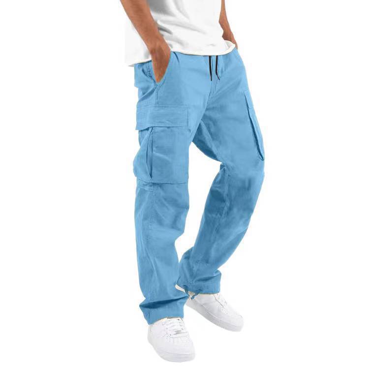 Trade Drawstring Multi-Pocket Casual Trousers