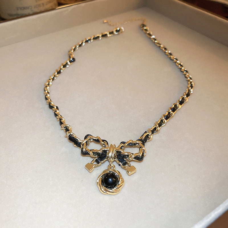 Retro Leather Winding Necklace