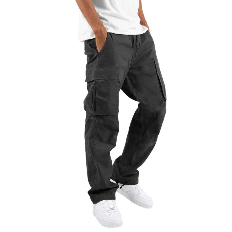 Trade Drawstring Multi-Pocket Casual Trousers