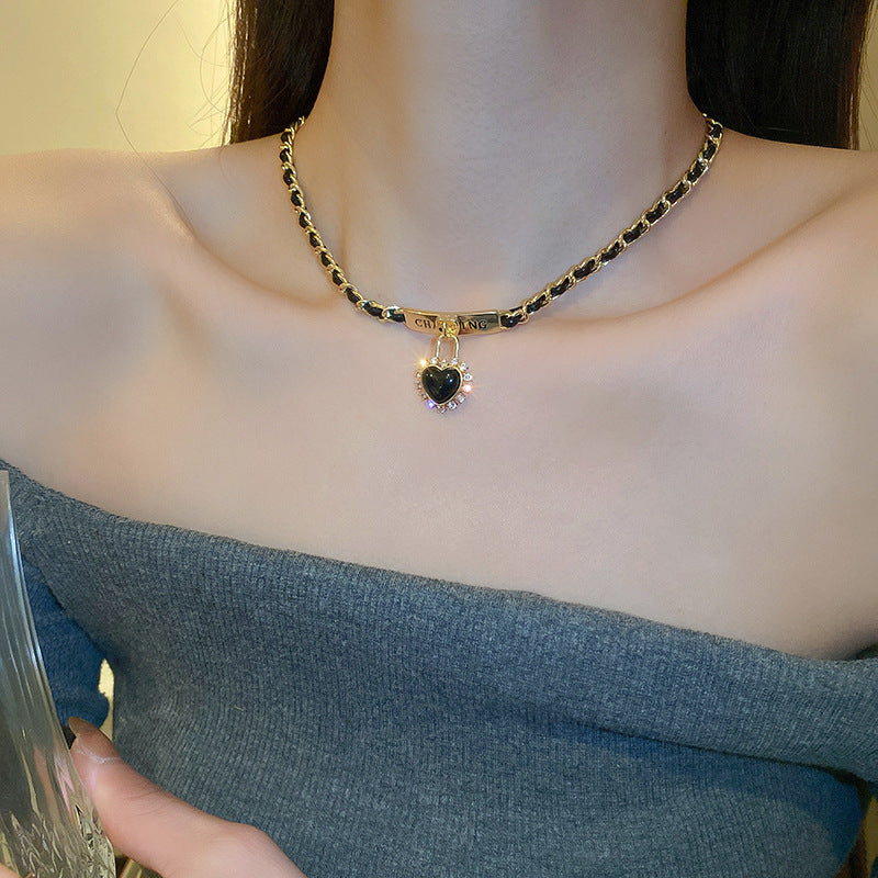 Retro Leather Winding Necklace