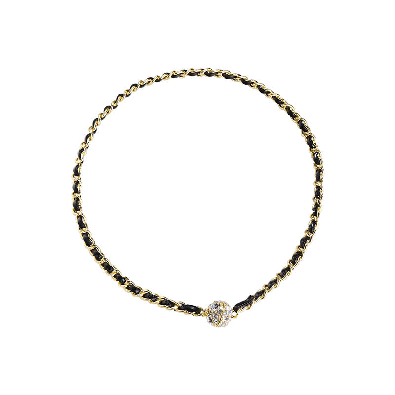 Retro Leather Winding Necklace