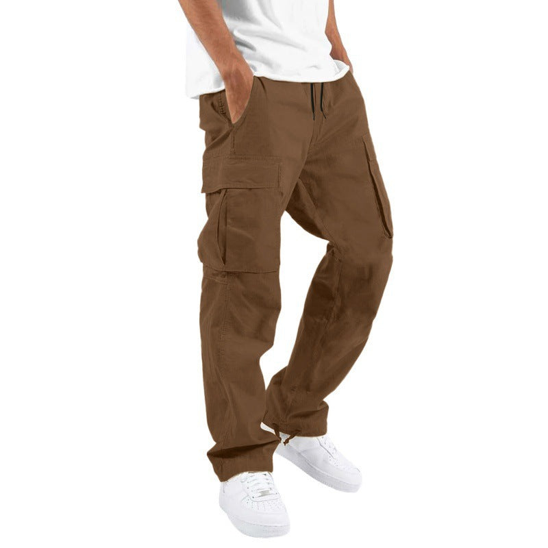 Trade Drawstring Multi-Pocket Casual Trousers