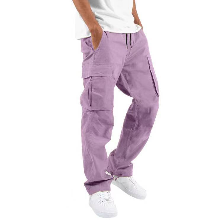 Trade Drawstring Multi-Pocket Casual Trousers