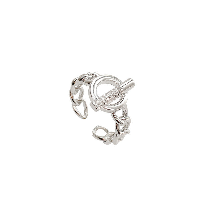 Circle Chain Adjustable Ring